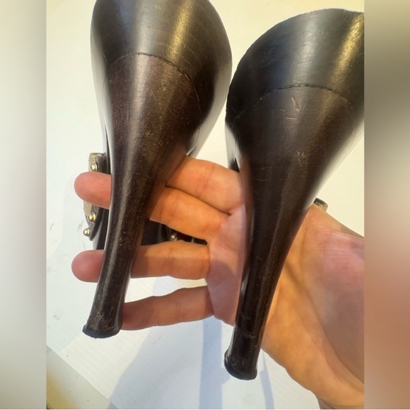 Gucci Monogram Icon Bit High Heel Clogs - Picture 15 of 15